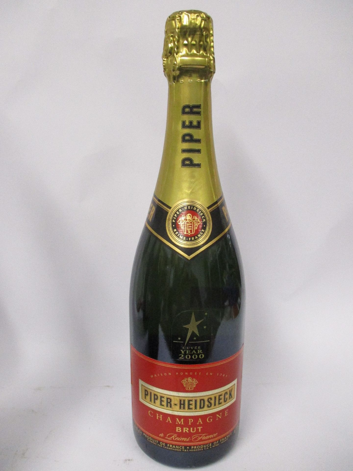 Seven Piper Heidsieck champagne brut cuvee year 2000 (750ml) (Over 18s only).