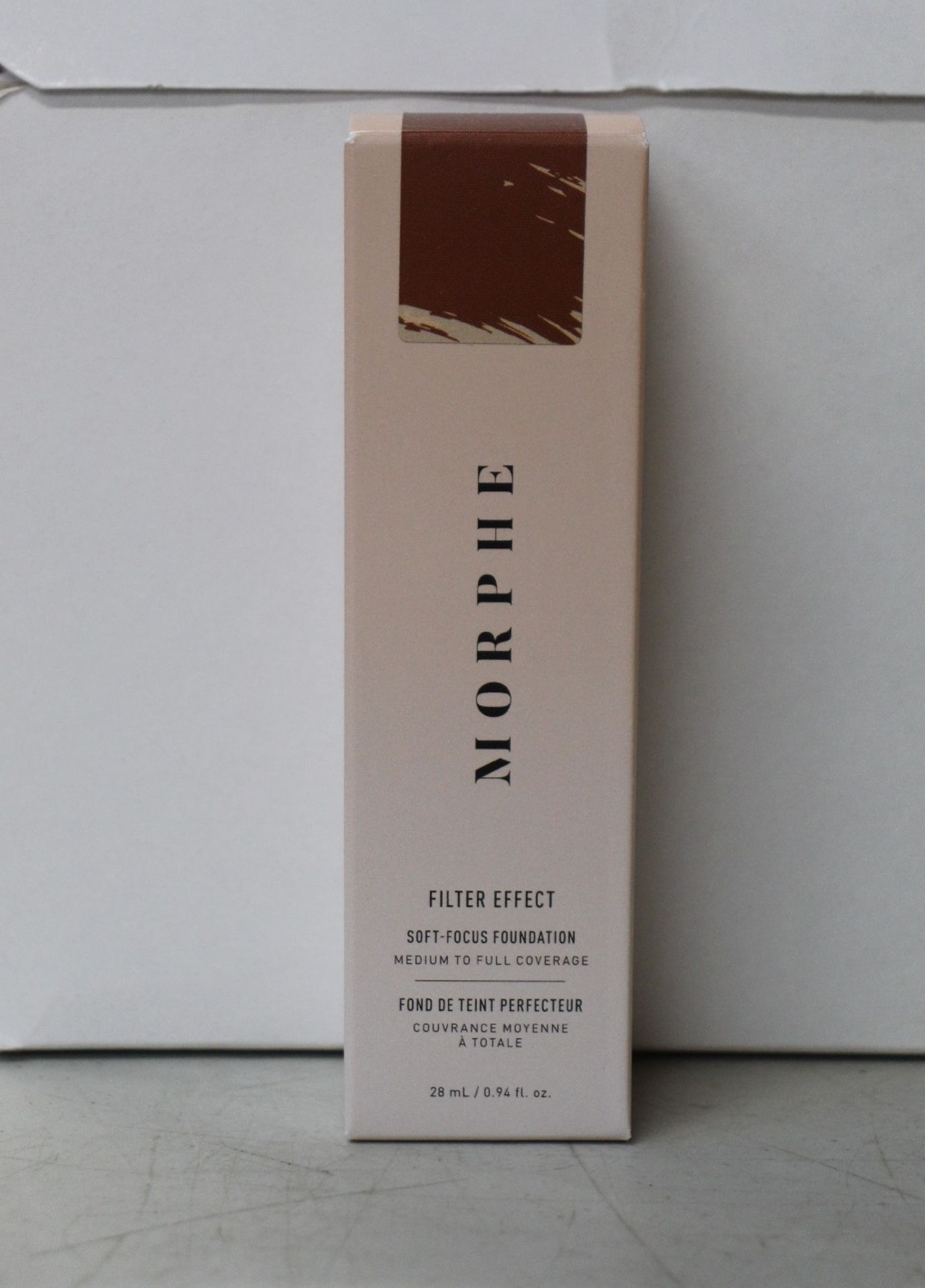 Eight boxed as new Morphe Filter Effect Soft-Focus Foundations (28ml, Deep 33).