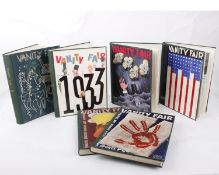 A collection of Vanity Fair Hard cover albums - Conde Nast Publications January 1932, July 1932. Jan
