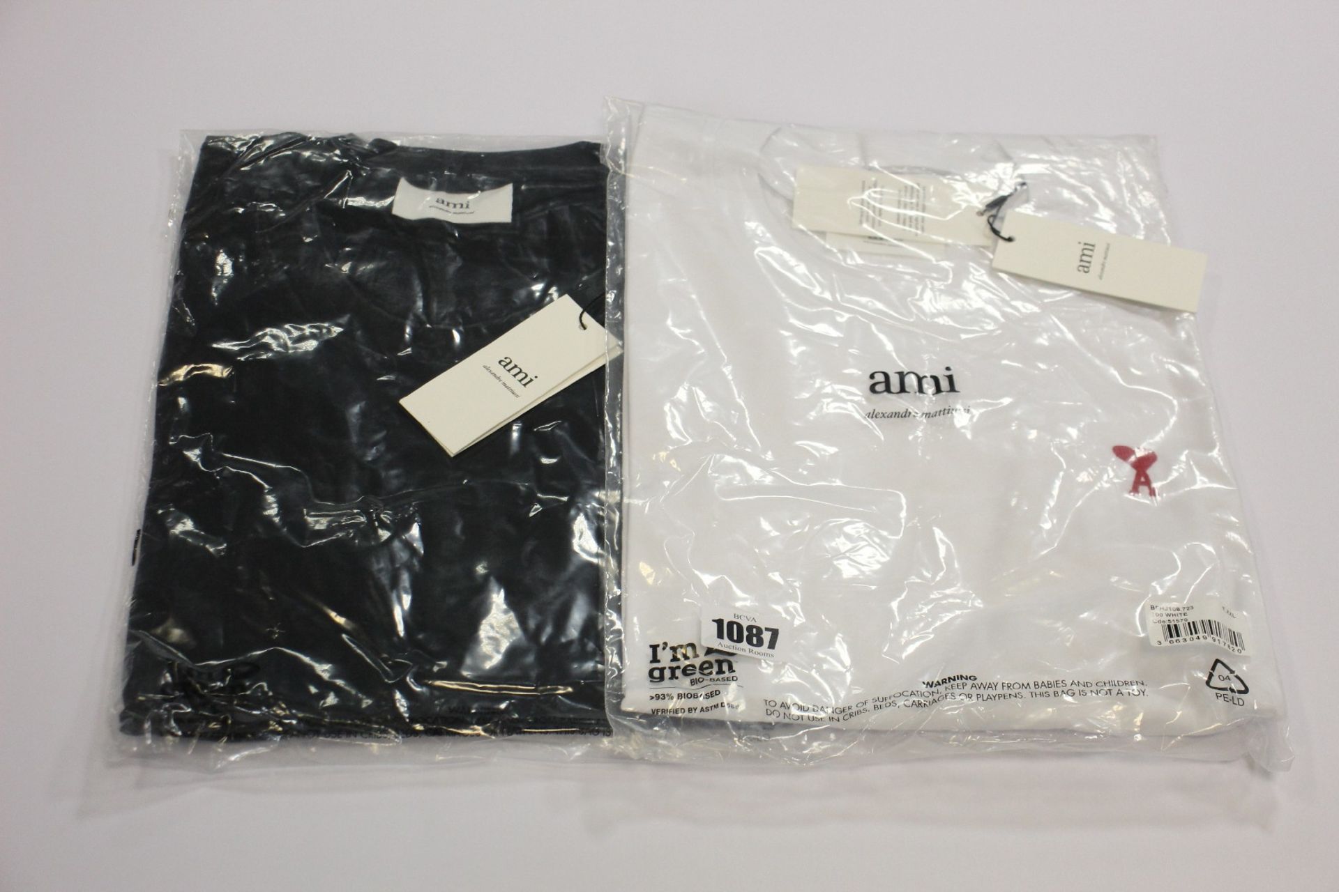 Two as new Alexandre Mattiussi Ami T- shirts (XXL - RRP £80 each).