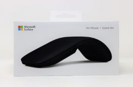 A boxed as new Microsoft Surface Arc Mouse in Black (P/N: FHD-00017) (Box sealed).