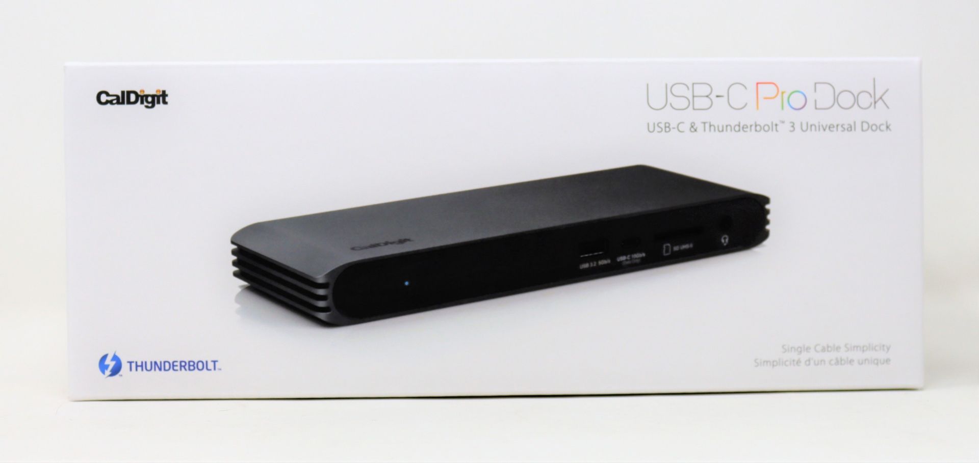 A boxed as new CalDigit USB-C Pro Dock USB-C & Thunderbolt 3 Universal Dock in Space Grey (EU07-SG-