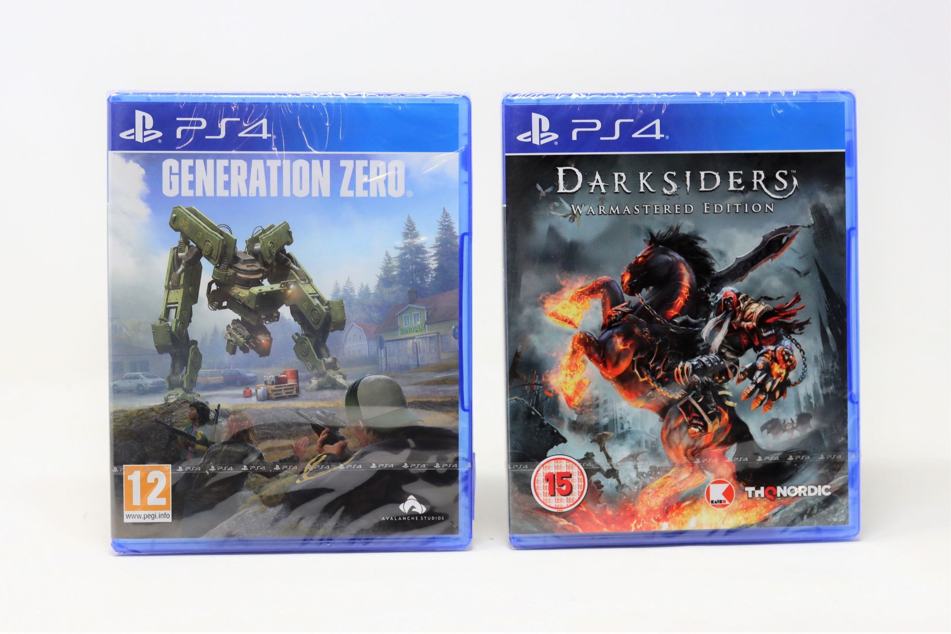 Seven as new Darksiders Warmastered Edition game disks for Sony PS4 and two as new Generation Zero