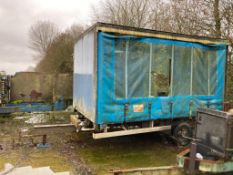 Blue Curtain Side Trailer