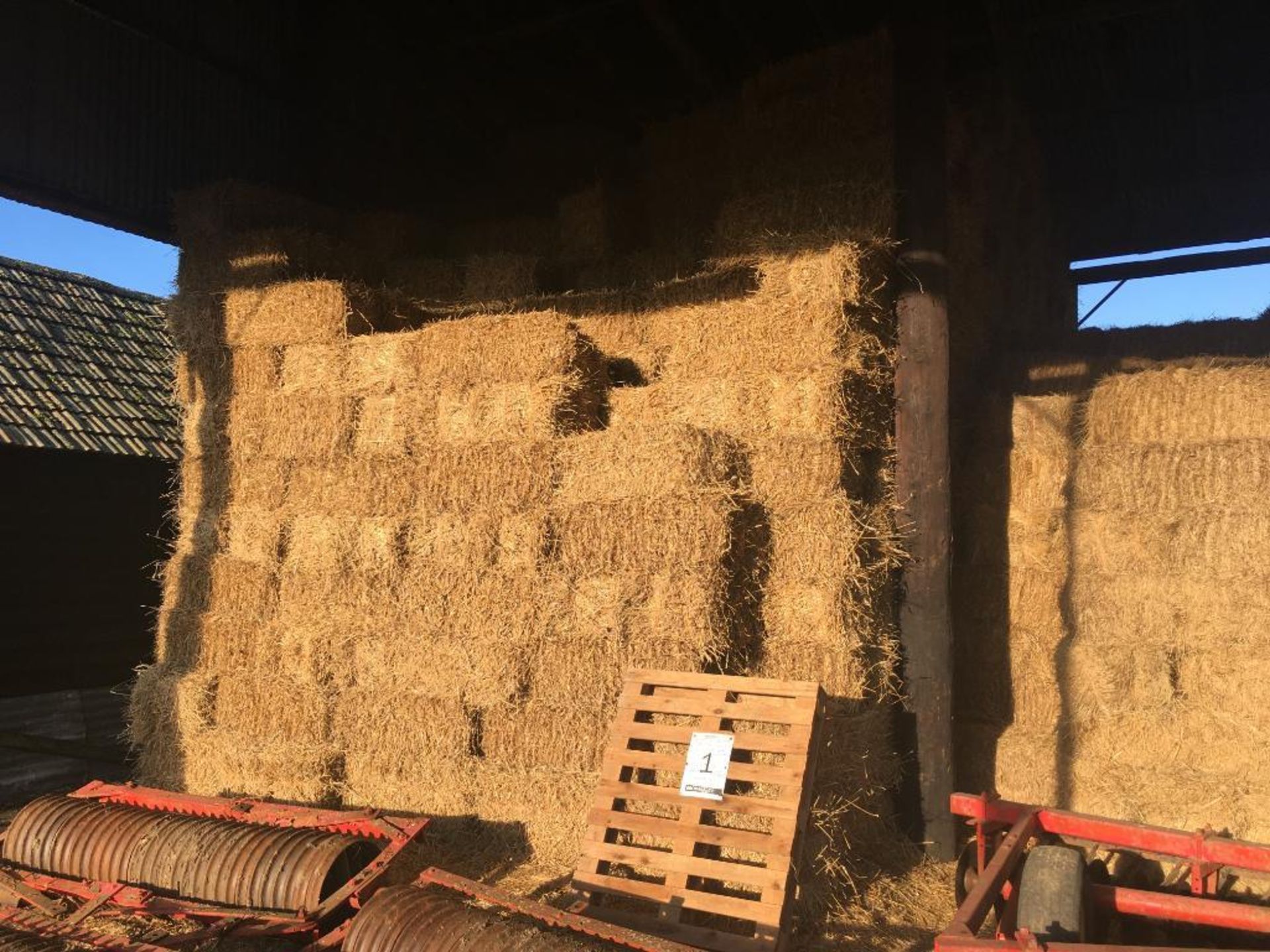 700 Small pick up bales approx. wheat straw in a barn, 10t approx. T W Johnson & Son, Home Farm, Fen