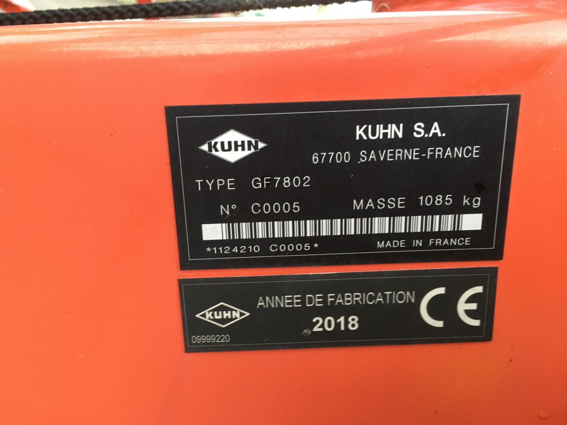 2018 Kuhn GF7802 tedder - Image 7 of 7