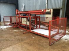 2003 Tong twin box filler for long and short boxes, 3ph. Serial No: 20035160. NB 2x spare switches