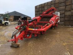 2017 Grimme GT170 MultiSep 2 row trailed potato harvester with twin MultiSep, 4 man picking table, w