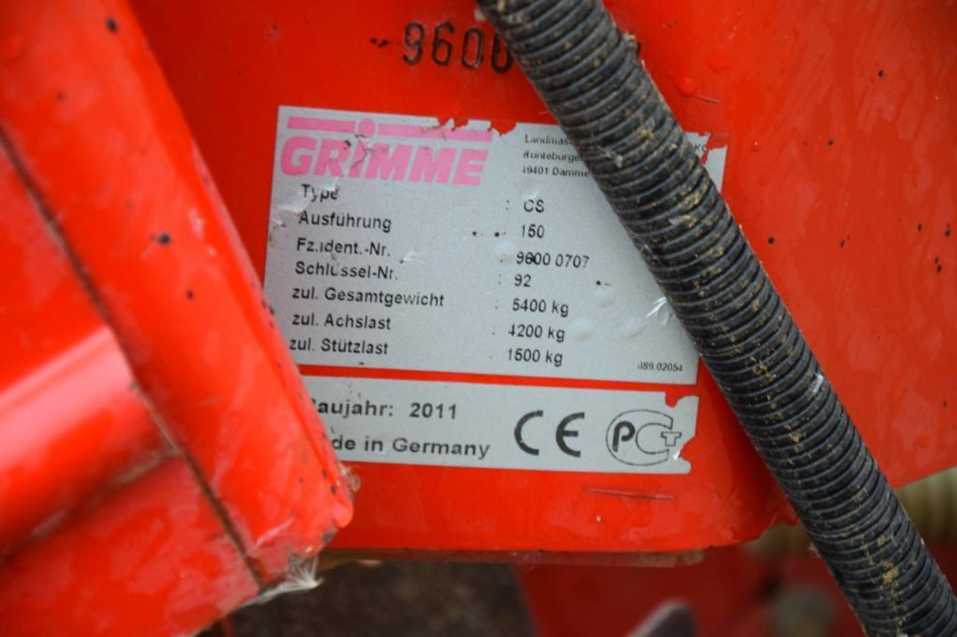 2011 Grimme CS170 Multi-Web destoner converted to Combi-Star. Serial No: 96000707 - Image 12 of 15