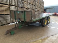 20ft Flat bed twin axle trailer