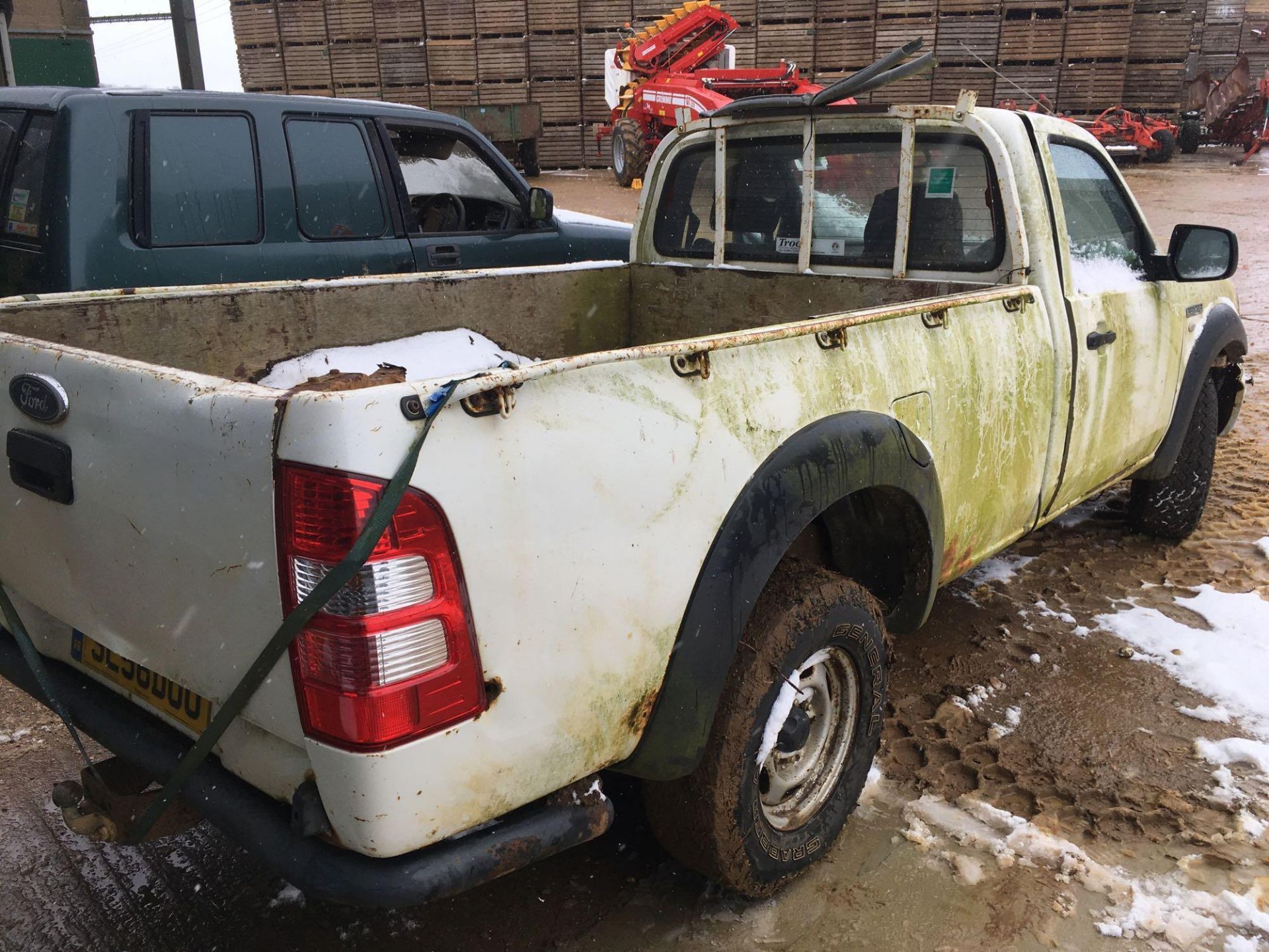 2006 Ford Ranger 4wd diesel single cab pickup, white. SORN. Reg No: SL56 DOU - Image 4 of 5