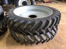 Michelin Agri 340/85R46 row crop wheels and tyres with Massey Ferguson 10 stud centres