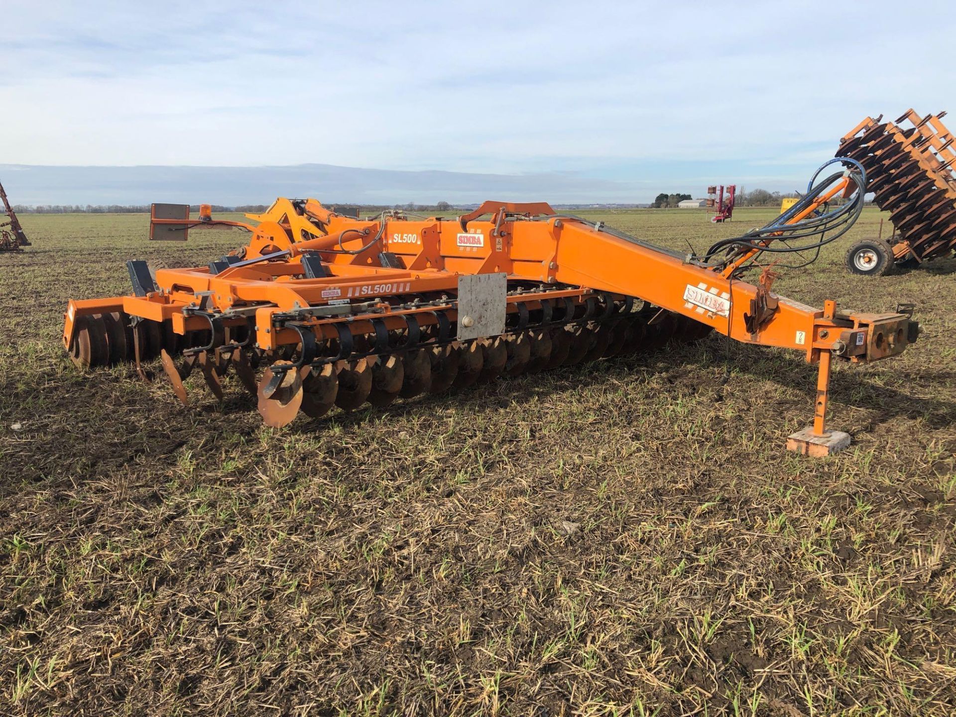 2008 Simba SL500 5m hydraulic folding trailed cultivator. Serial No: 180079610018. NB Manual - Image 7 of 11