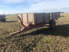 Pettit 5t single axle tipping trailer