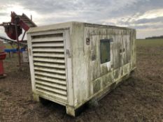 1997 FG Wilson Perkins 415/240v diesel generator. Hours: 549. Please note the battery terminal wires