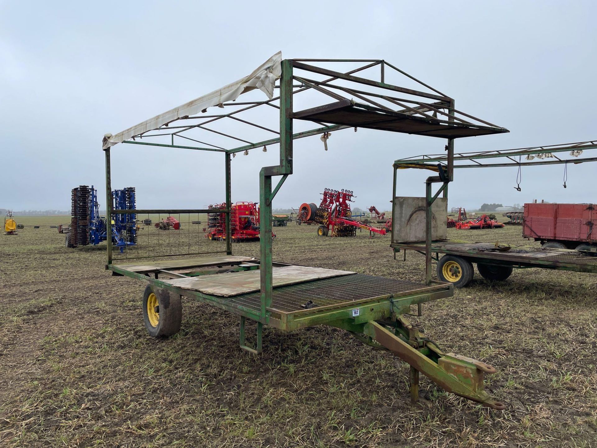 Single axle trailer and frame