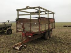 Pettit twin axle trailer converted to personnel trailer