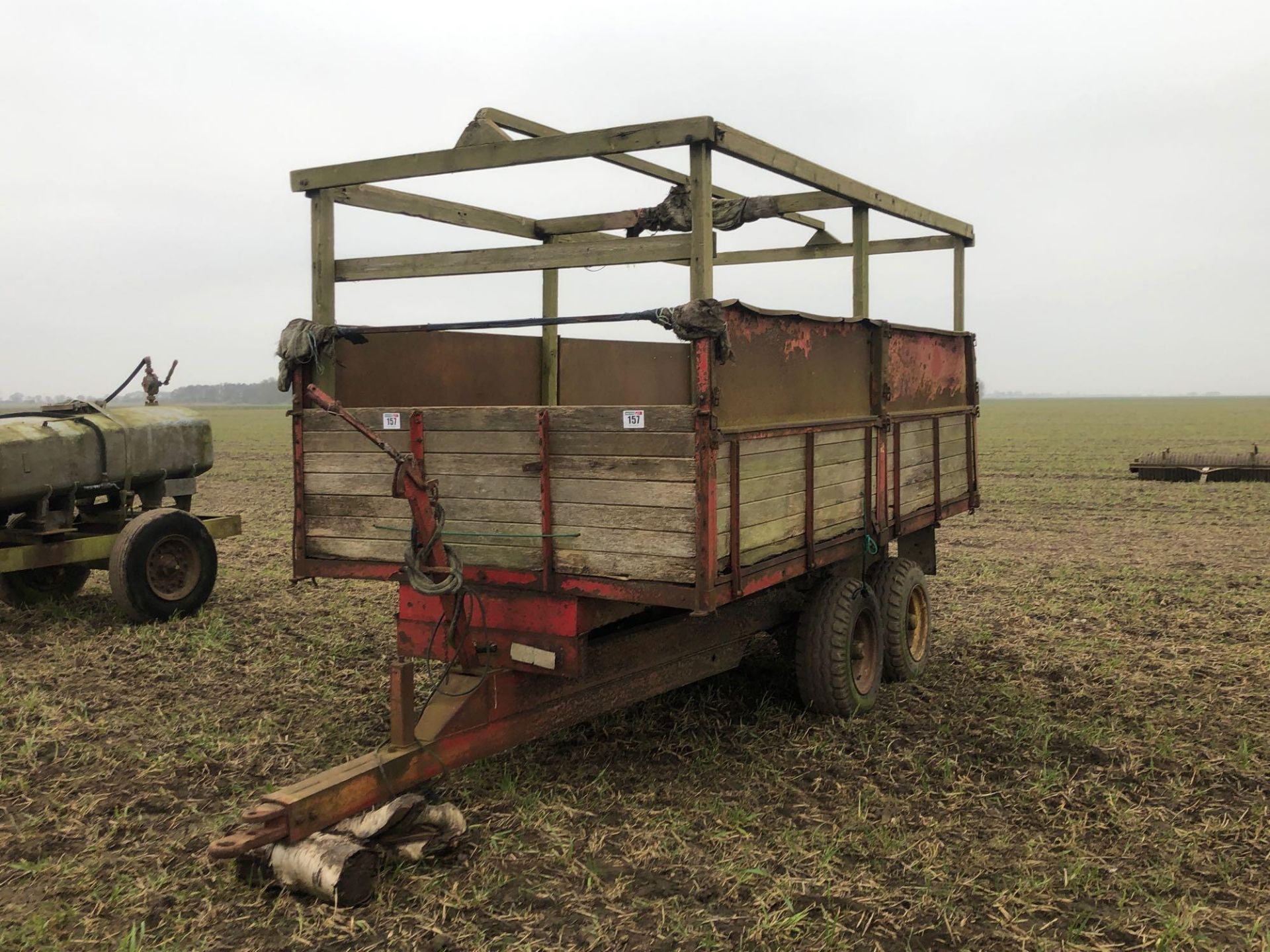 Pettit twin axle trailer converted to personnel trailer