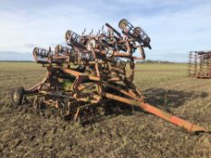 Kongskilde Germinator 6m trailed cultivator, hydraulic folding. NB Manual