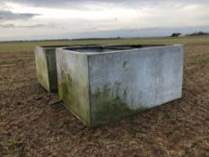 2No galvanised tanks