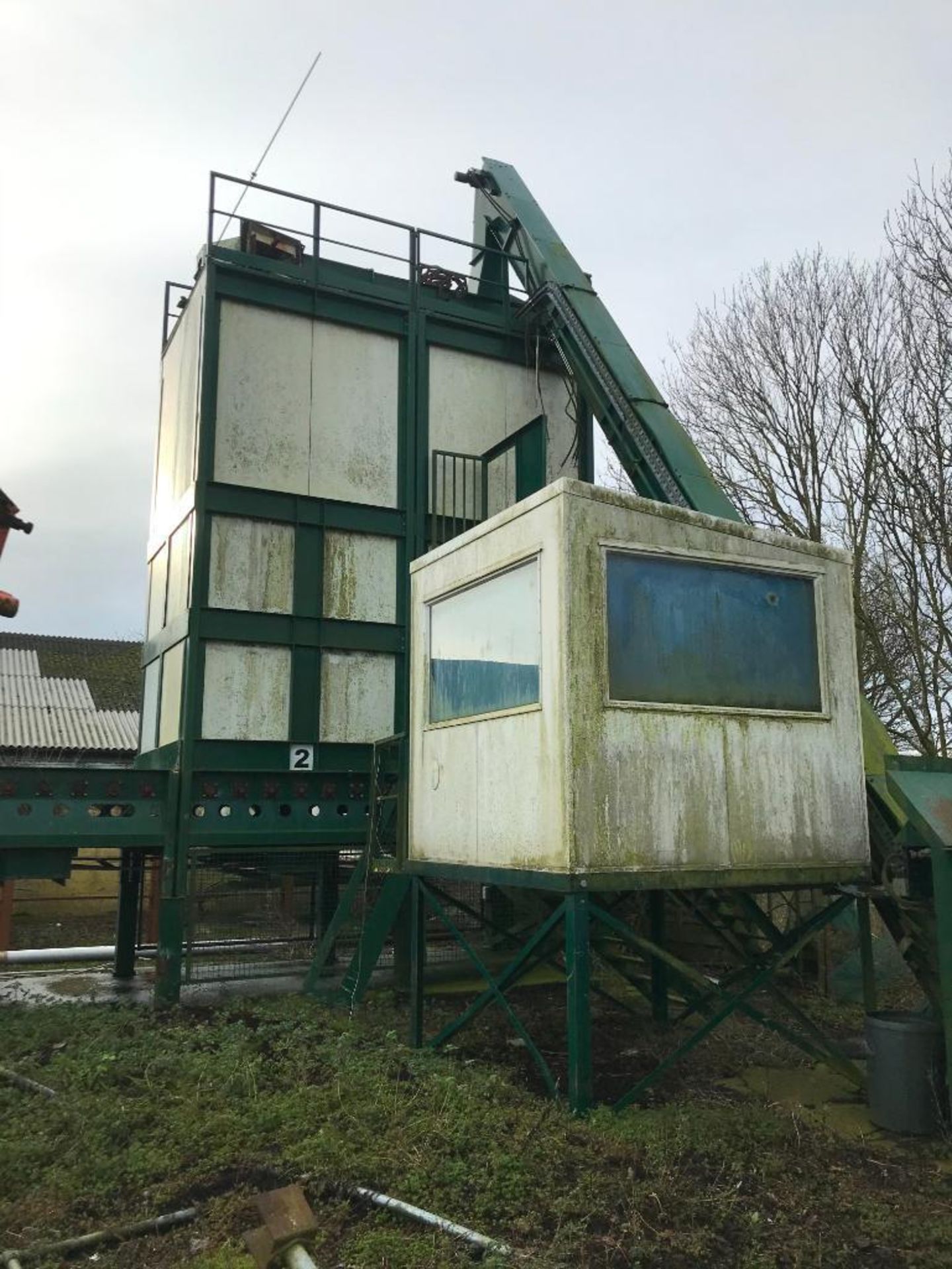 Compost tower and conveyors, sold in situ.  Please note that this lot is situated at Catherine's Far