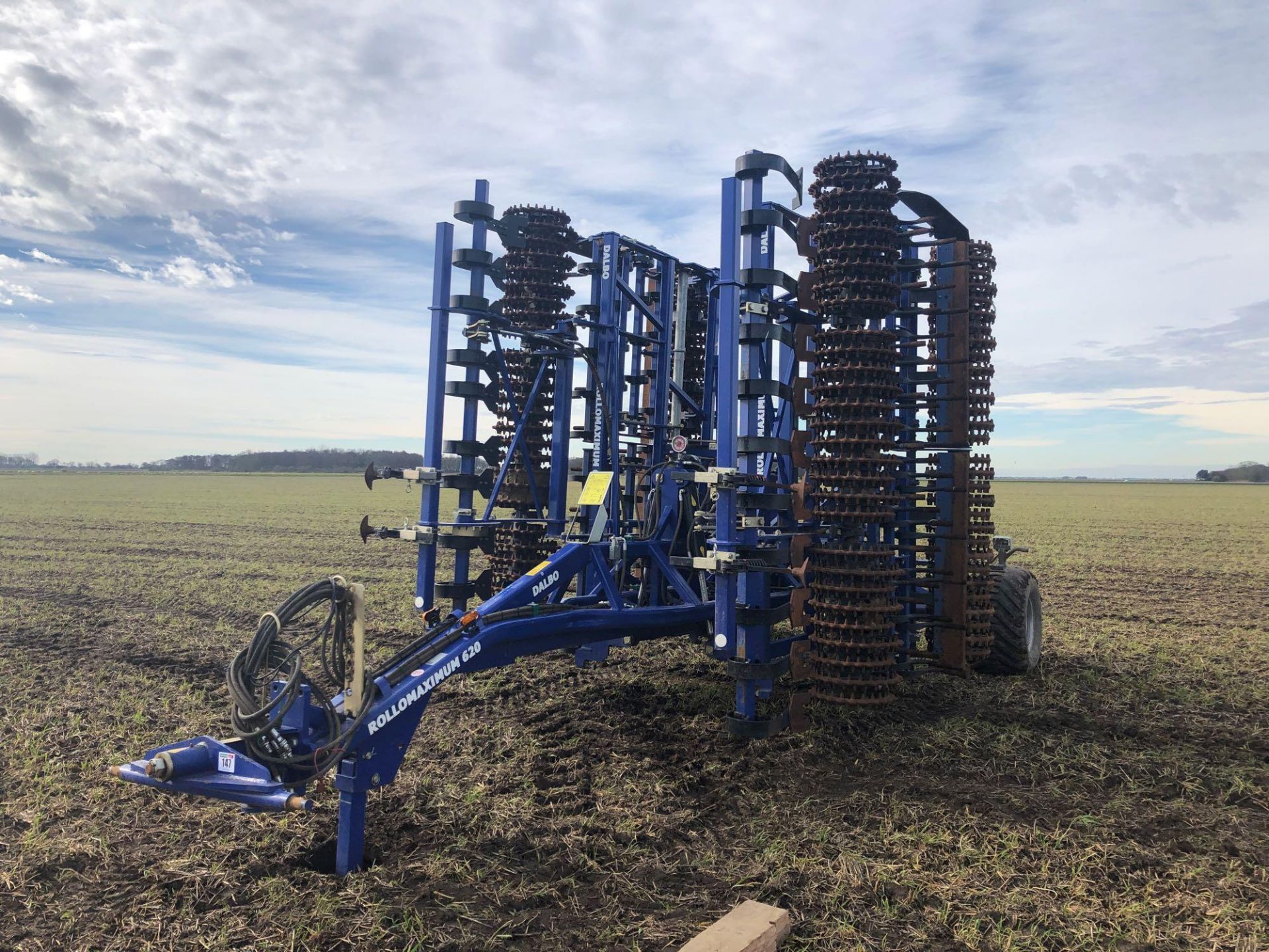 2020 Dalbo Rollomaximum 620 6.2m seed bed cultivator, front and rear rollers, levelling boards, hydr - Image 5 of 10