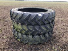 3No 340/85R48 row crop tyres