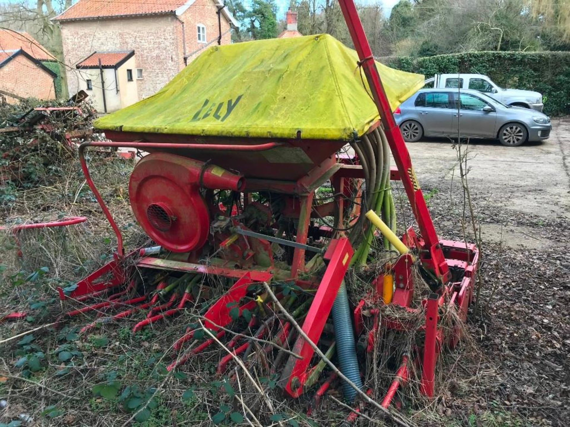 Lely Polymat Piggy Back Drill on Tined Cultibar - For Spares - Image 3 of 4