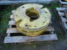 4 x John Deere Wheel Weights