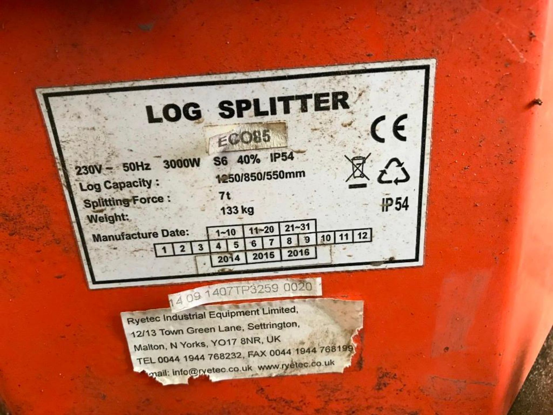 Ryetec Log Splitter - Image 4 of 4