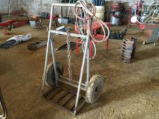 Oxy-acetylene hoses and trolley