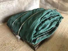 Secure cover green net silage clamp cover