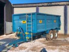 2011 NC 1845 - 12t twin axle grain trailer, sprung drawbar, hydraulic tailgate on 385/65R22.5 wheels