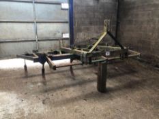 Spring tine cultivator, 10ft, linkage mounted