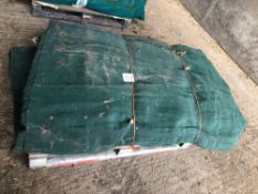 Secure cover green net silage clamp cover