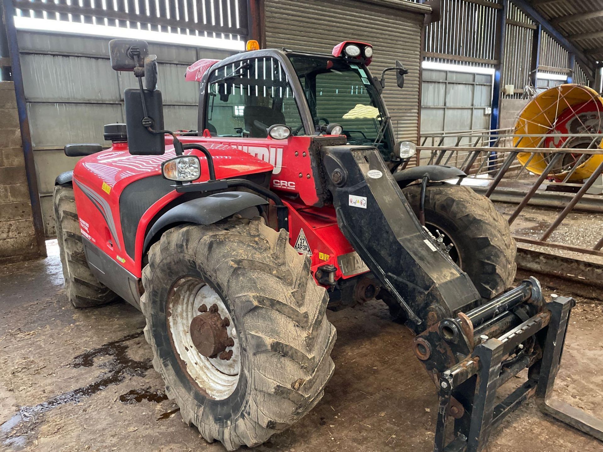 2017 Manitou MLT634 PS 120 materials handler with pallet tines on 460/70R24 wheels and tyres. Air-co - Image 22 of 25