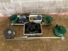 Quantity electric fencing wire and reels