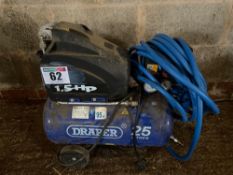 Draper 1.5hp 25ltr compressor