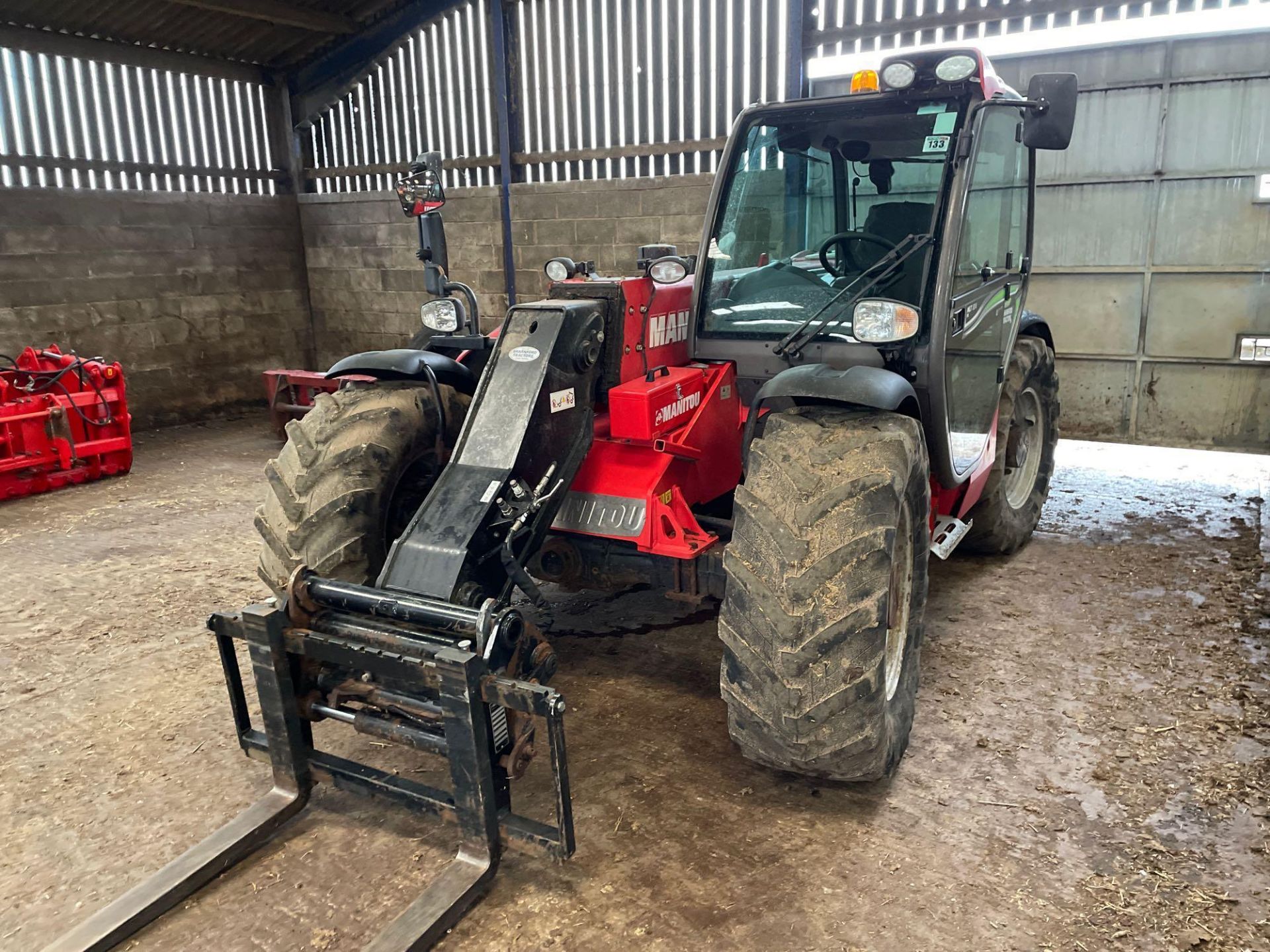 2017 Manitou MLT634 PS 120 materials handler with pallet tines on 460/70R24 wheels and tyres. Air-co - Image 21 of 25