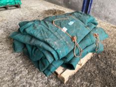 Secure cover green net silage clamp covers