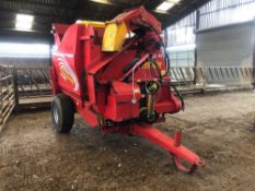 2012 Teagle Tomahawk 8100 straw / silage bale processor, single axle on 12.5/80-15.3 wheels and tyre