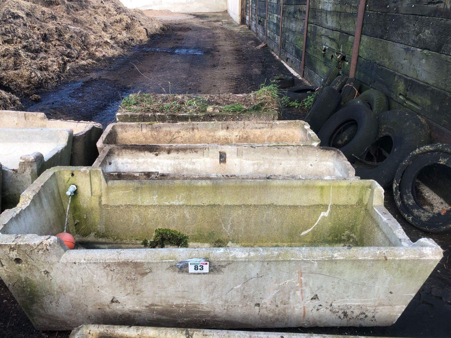 Concrete water troughs