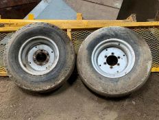 2 x Denman Super Backhoe Tyres 11L-15SL