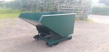 1250 litre 4 way Tipping Skips - 1.5 Cubic Yards