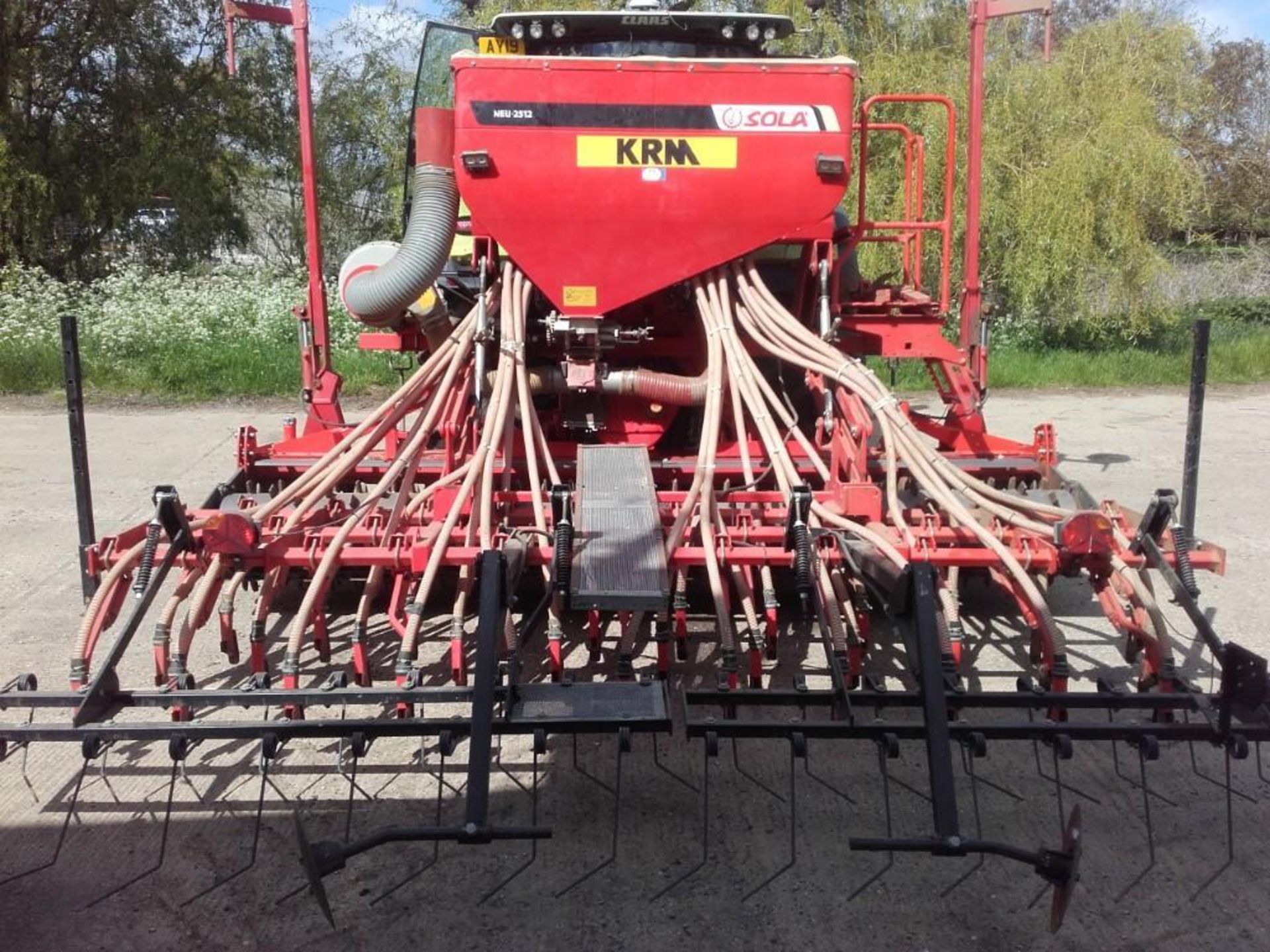 KRM NEU 2512 Soladrill Combination with 4m Falc Magnum Power Harrow