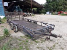 Twin Axle Flat Bed Trailer