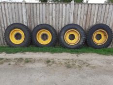 4x JCB 5 Stud Rims & Tyres