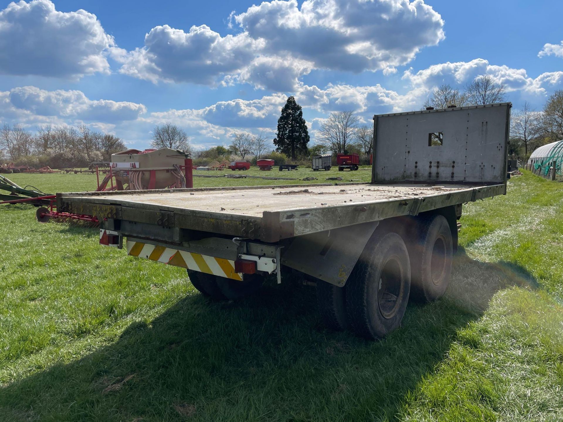 Flat bed 21ft hydraulic tipping trailer twin axle - Image 3 of 4