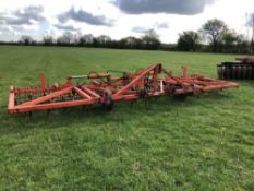 Springtine cultivator 6m hydraulic folding with following tines