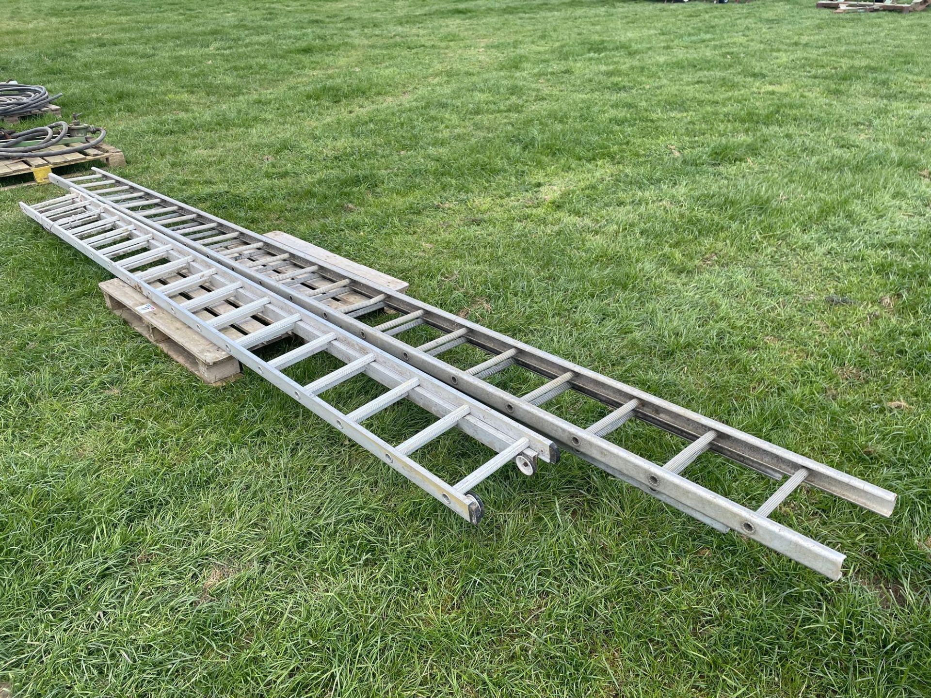 Quantity aluminium ladders - Image 3 of 3